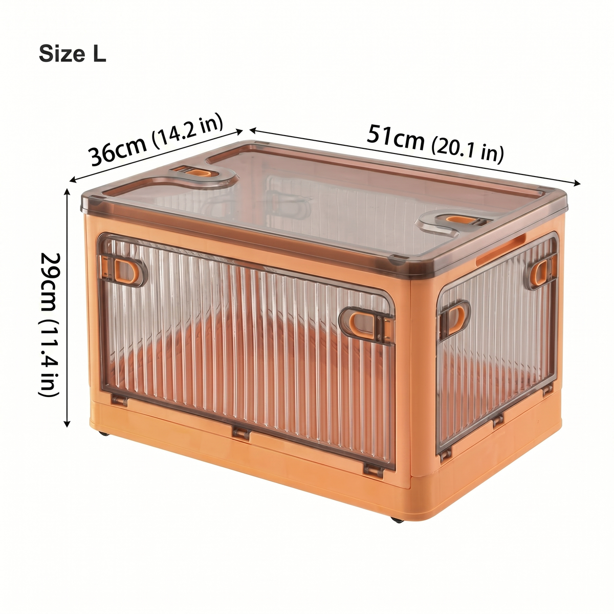Stackable Foldable Storage Box with Wheels