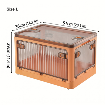 Stackable Foldable Storage Box with Wheels