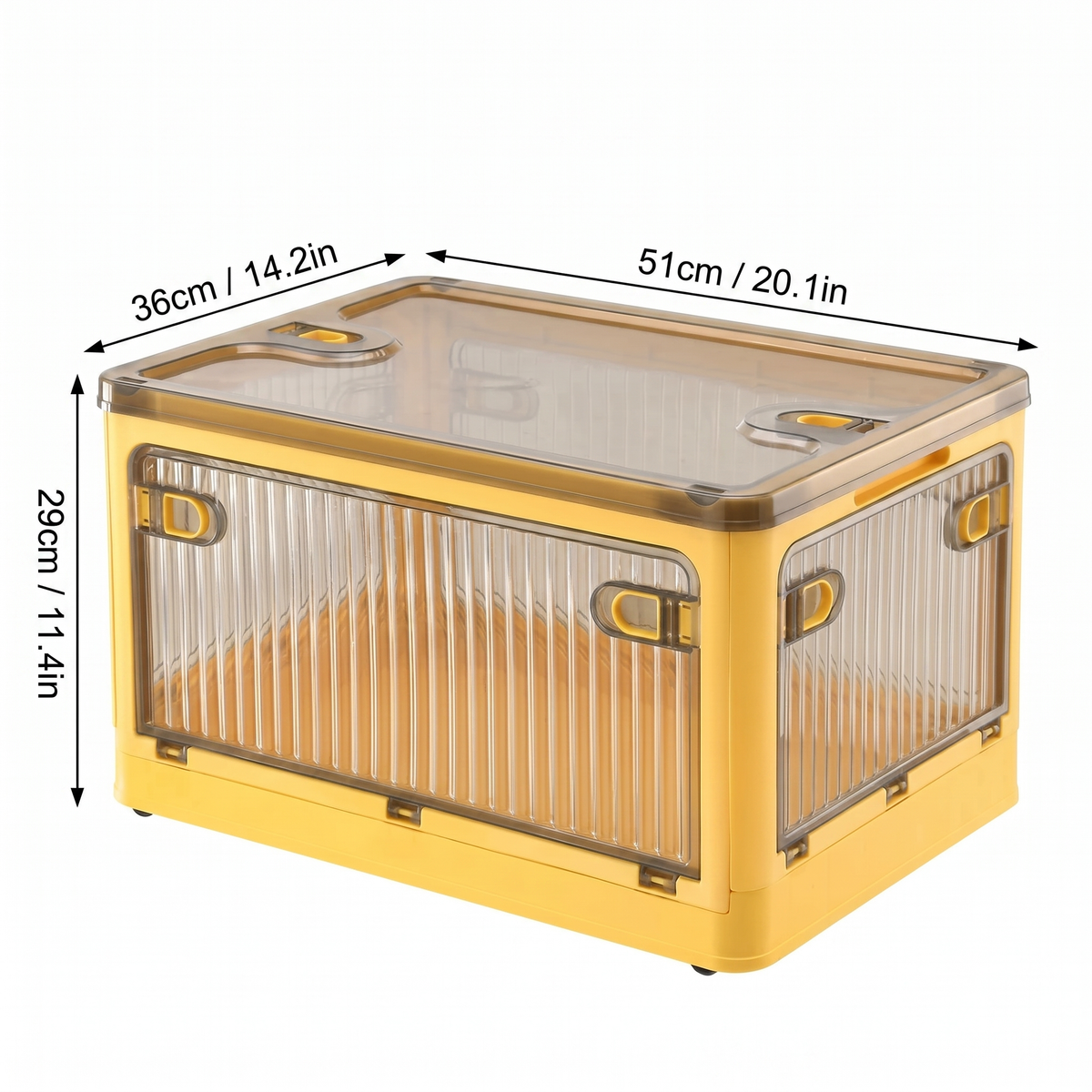Stackable Foldable Storage Box with Wheels