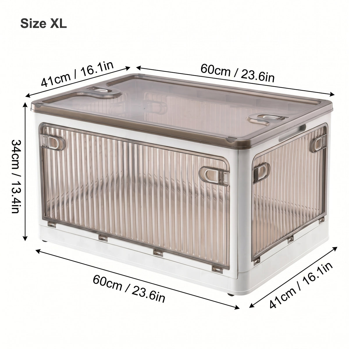 Stackable Foldable Storage Box with Wheels