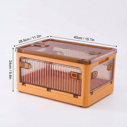 Stackable Foldable Storage Box with Wheels