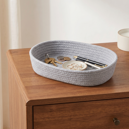 Nordic Collection | Cotton Rope Storage Basket with Durable Design