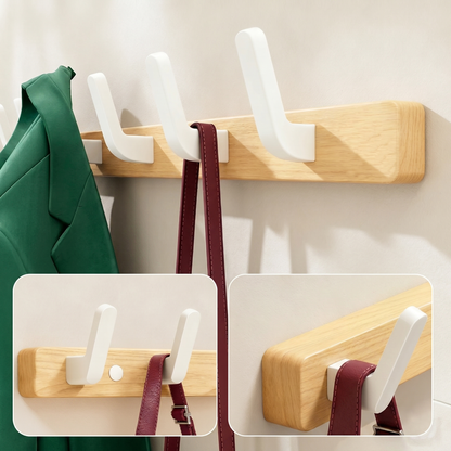 Rustic Wall-Mounted Coat Hooks for Entryway and Home Storage