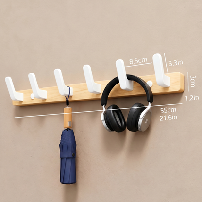 Rustic Wall-Mounted Coat Hooks for Entryway and Home Storage