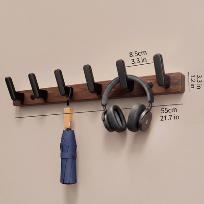 Rustic Wall-Mounted Coat Hooks for Entryway and Home Storage