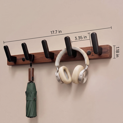 Rustic Wall-Mounted Coat Hooks for Entryway and Home Storage