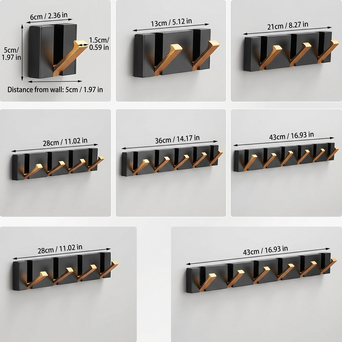 Wall Hook for Coats with Foldable Design & Durable Steel