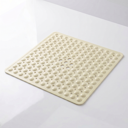 Secure Step Non-Slip Shower Mat with Suction Cups and Drainage Holes