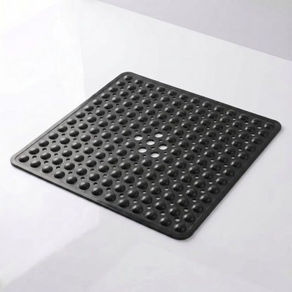 Secure Step Non-Slip Shower Mat with Suction Cups and Drainage Holes