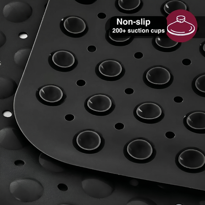SafeGrip Non-Slip Shower Mat with Built-In Foot Scrubber