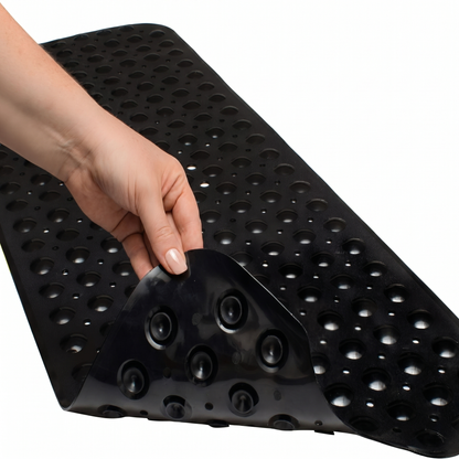 SafeGrip Non-Slip Shower Mat with Built-In Foot Scrubber