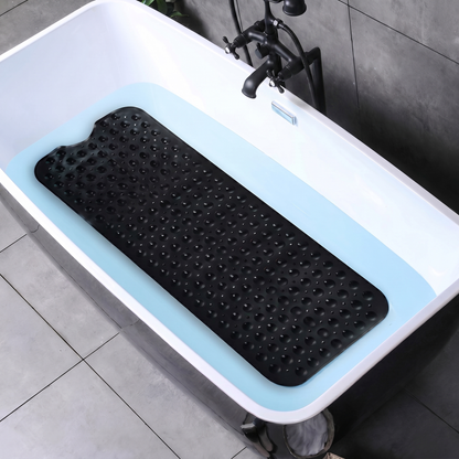 SafeGrip Non-Slip Shower Mat with Built-In Foot Scrubber