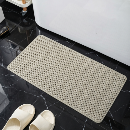 GripMaster Long Non-Slip Bathtub Mat with Suction Cup Base