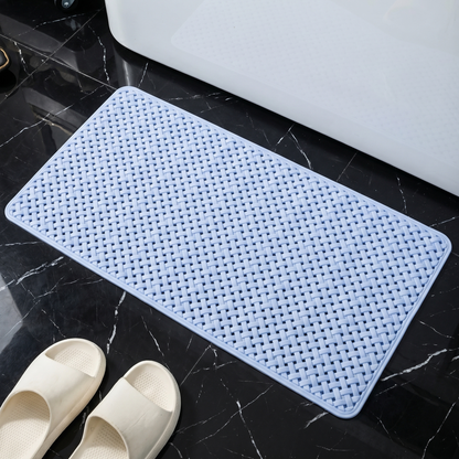 GripMaster Long Non-Slip Bathtub Mat with Suction Cup Base