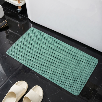 GripMaster Long Non-Slip Bathtub Mat with Suction Cup Base