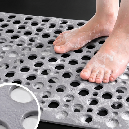 Secure Shower Mat | Non-Slip Bath Mat with Antibacterial Protection
