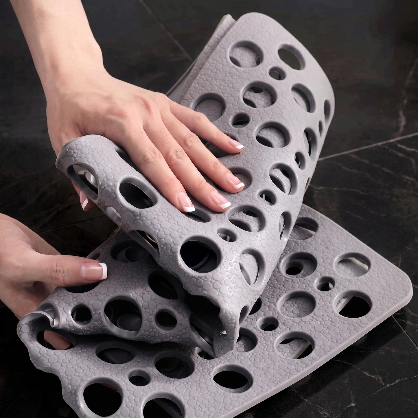 Secure Shower Mat | Non-Slip Bath Mat with Antibacterial Protection