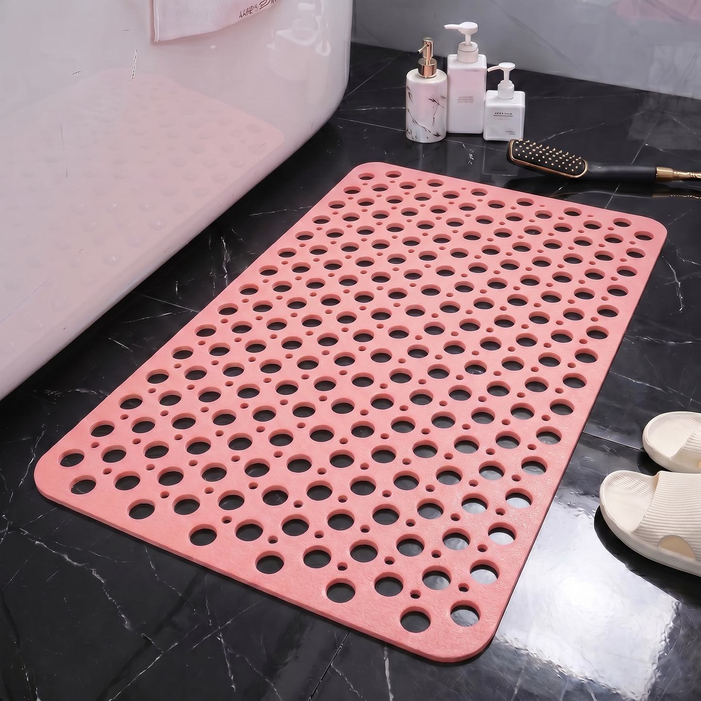 Secure Shower Mat | Non-Slip Bath Mat with Antibacterial Protection