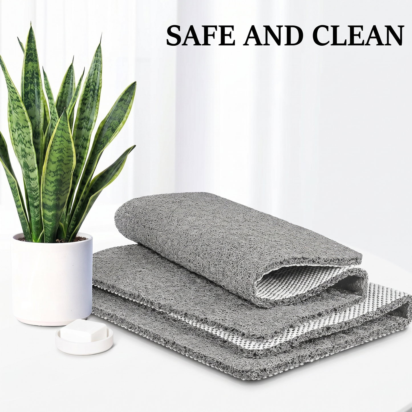 Soft Non-Slip Shower Mat with Microban Technology