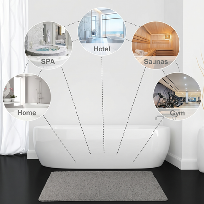 Soft Non-Slip Shower Mat with Microban Technology