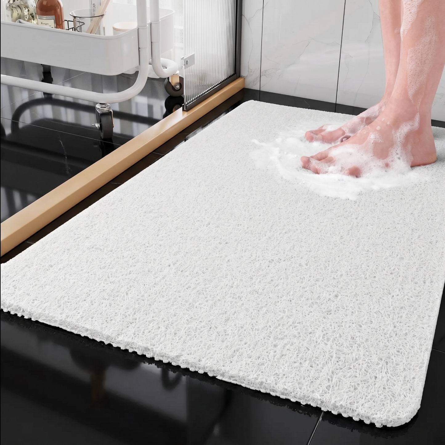 Soft Non-Slip Shower Mat with Microban Technology